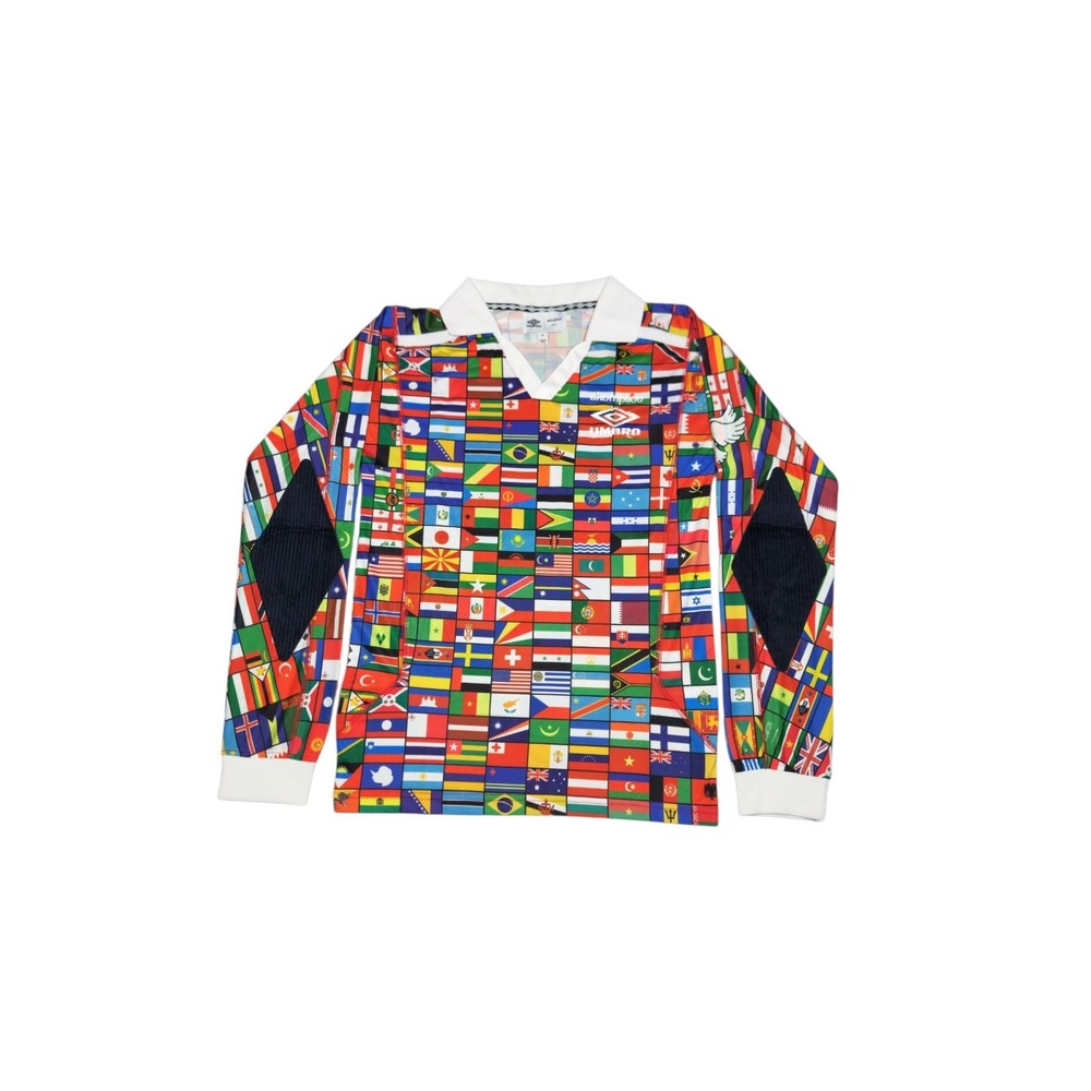 UMBRO akomplice Flag Long Sleeve Rugby Jersey Size S